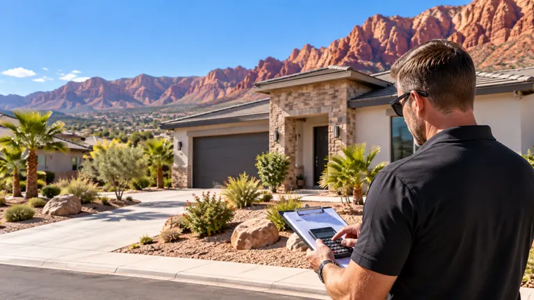 St. George Property Management Cost St. George rental property owner reviewing property management costs